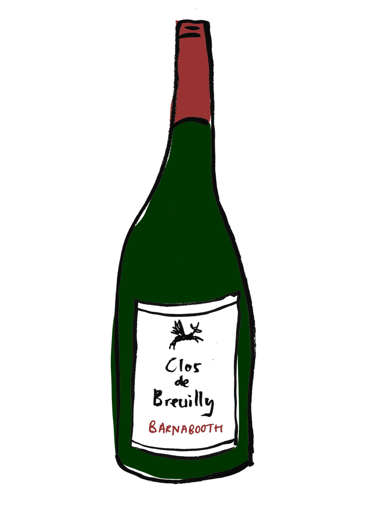 Barnabooth Rouge, 2021 Clos des Breuilly Bottle illustration