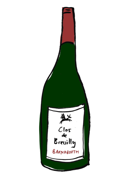 Barnabooth Rouge, 2021 Clos des Breuilly Bottle illustration