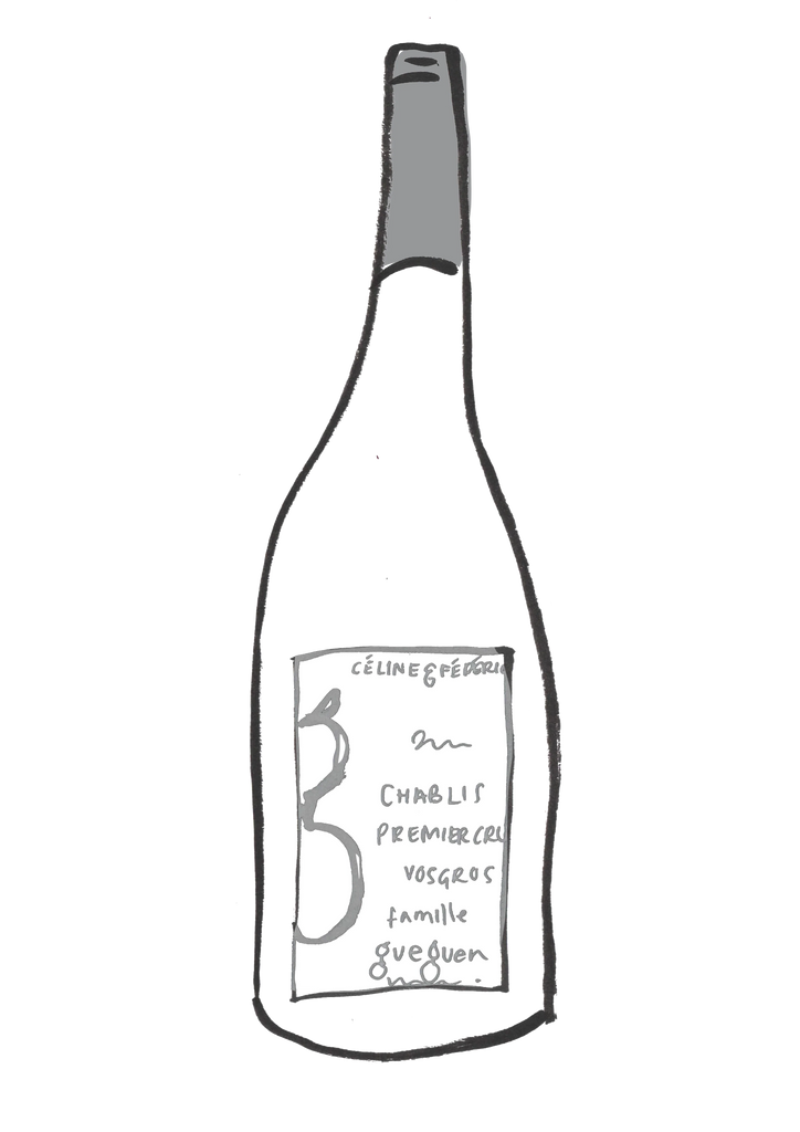 Chablis 1Er Cru Vosgros, 2021 Domaine Gueguen Bottle illustration