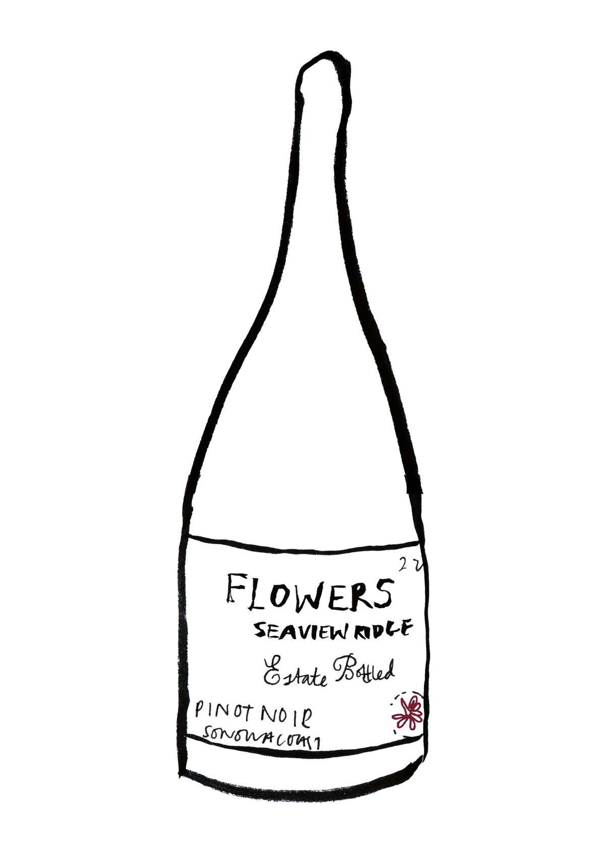 Sea View Ridge Pinot Noir, 2021 Sonoma Coast, California Emile Wines