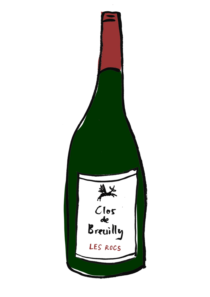 Les Rocs, 2021 Clos des Breuilly Bottle illustration