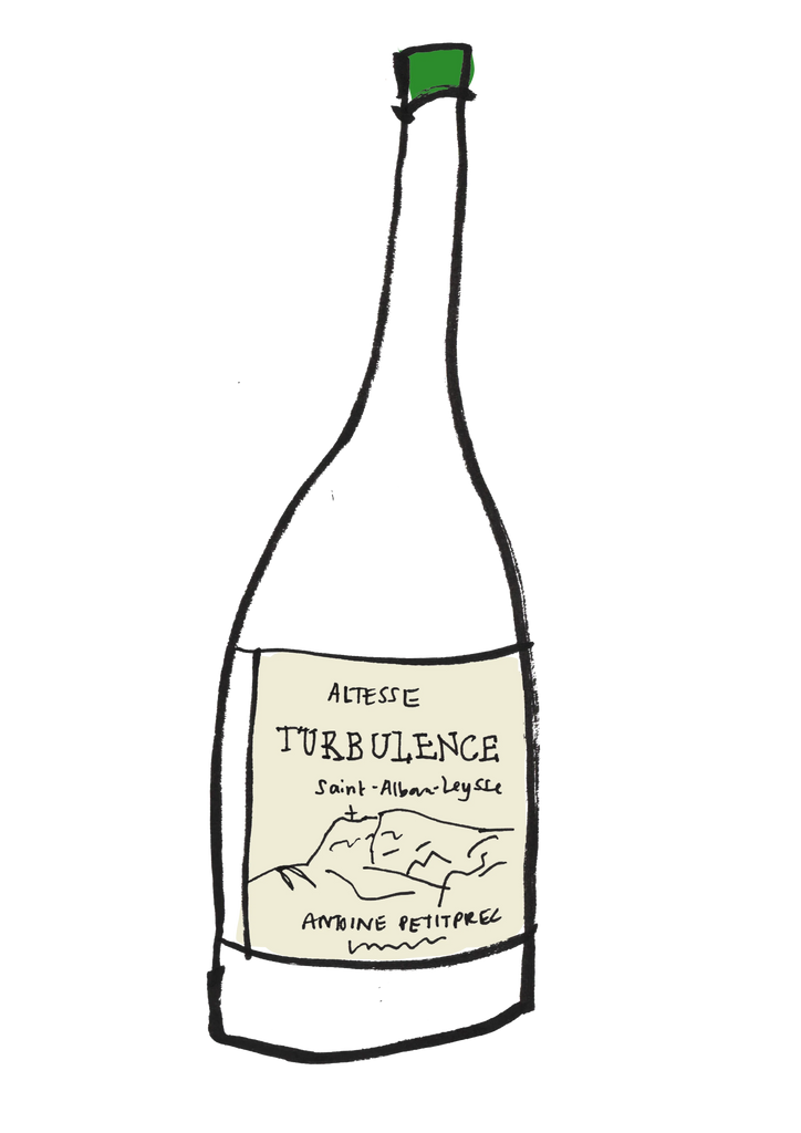 Turbulence, 2016 Antoine Petitprez/Maison Uliz Bottle illustration